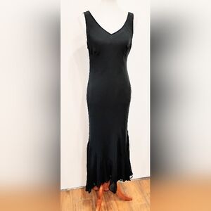 VINTAGE 2 PLY SILK MAXI DRESS